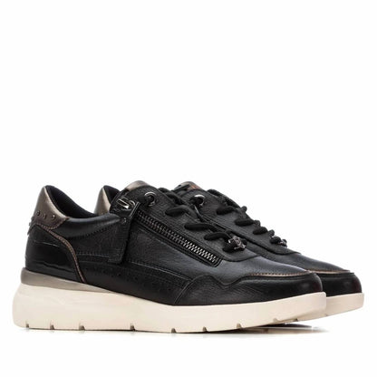 Women's Leather Casual Slip On Sneakers