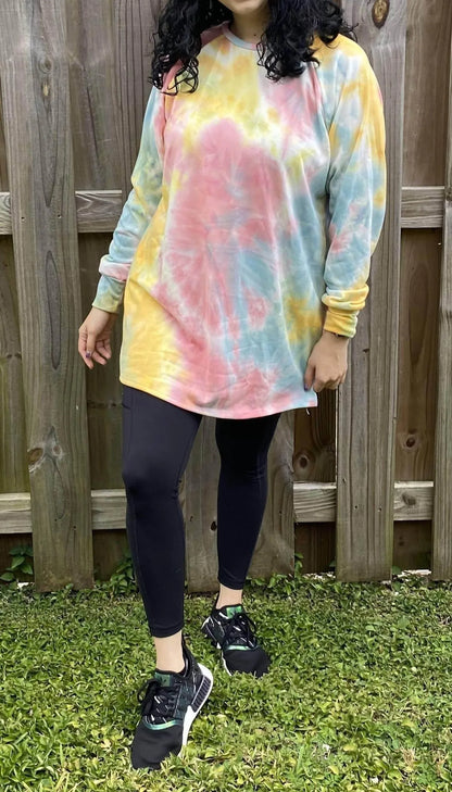 Ellis - Tie Dye Raglan Tunic - Rack Hunt