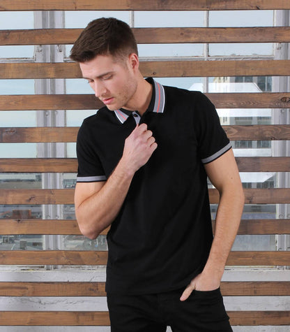 Contrasting Trim And Collar Polo