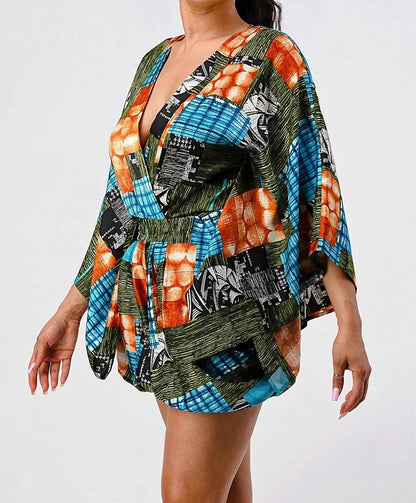 Wide-sleeve Short Set