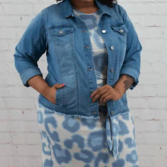 Spring Fling Denim Jacket - Plus