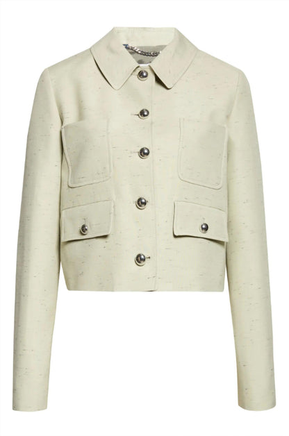 Astley Crop Flecked Jacket