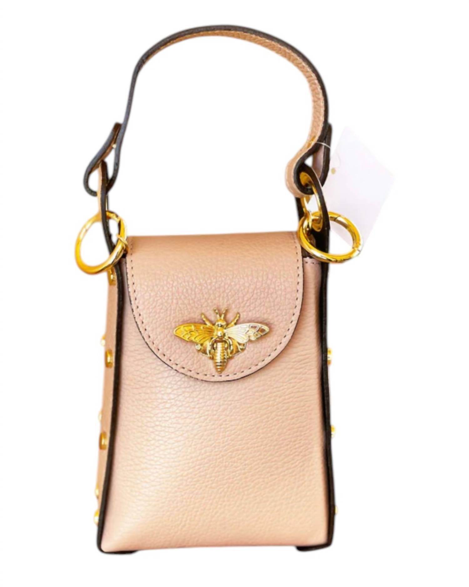 Jijou Capri - Women's Bumblebee Leather Cellphone Case Bag - Rack Hunt -