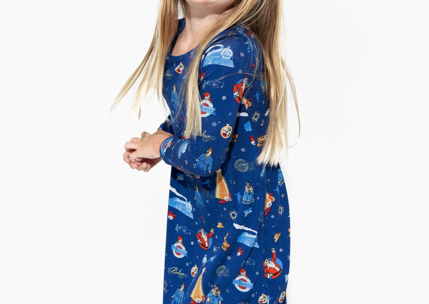 Polar Express Bamboo Long Sleeve Dress