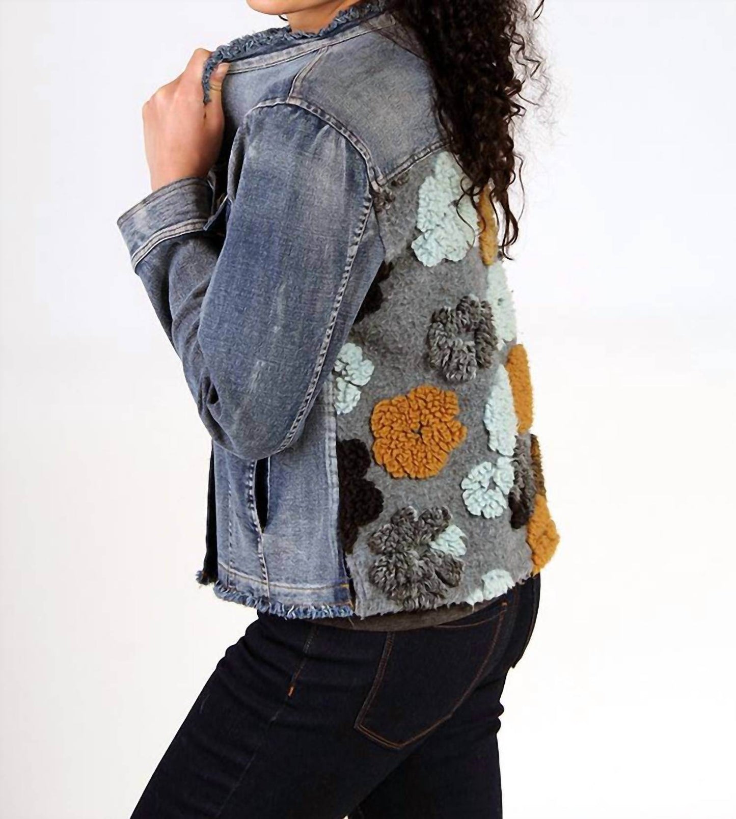 Fine Line Imports - Plush Back Denim Jacket - Rack Hunt -