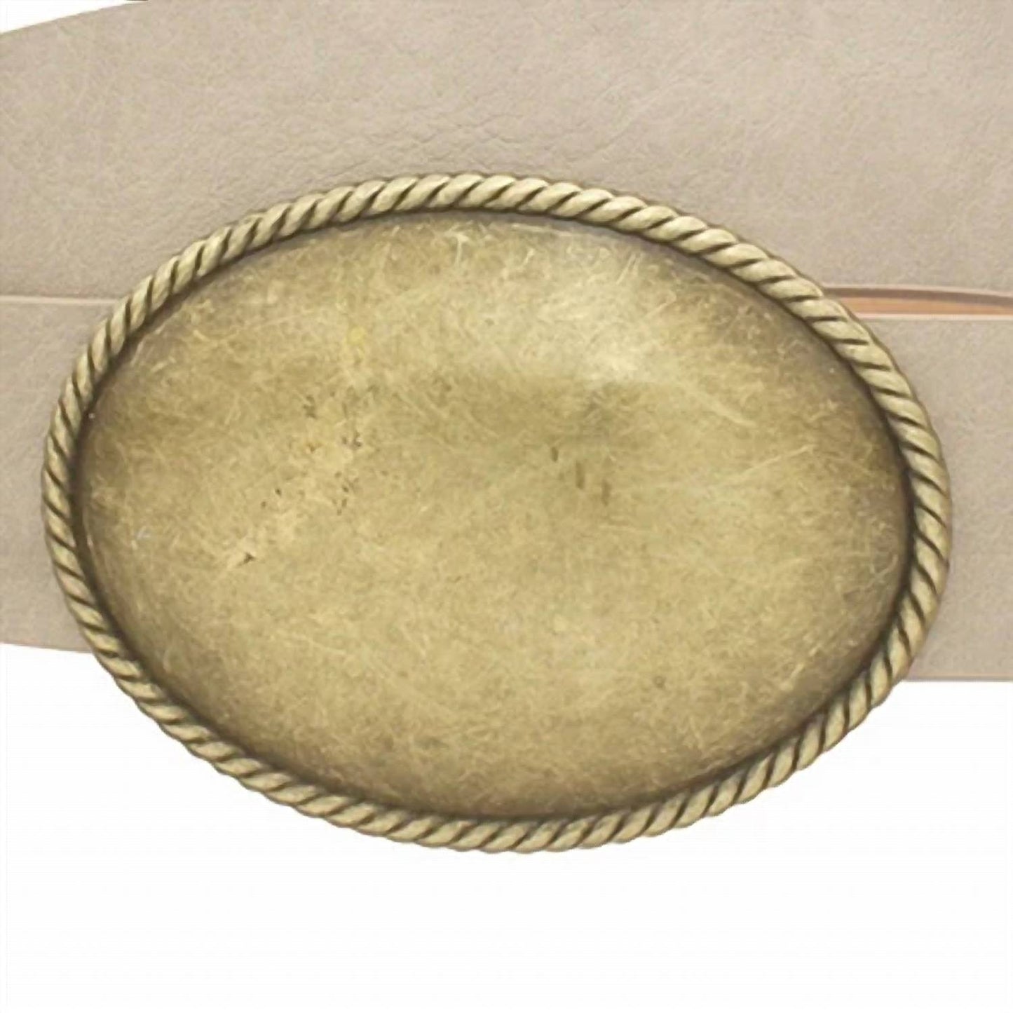 Women's Western Rope Trim Vegan Leather Belt