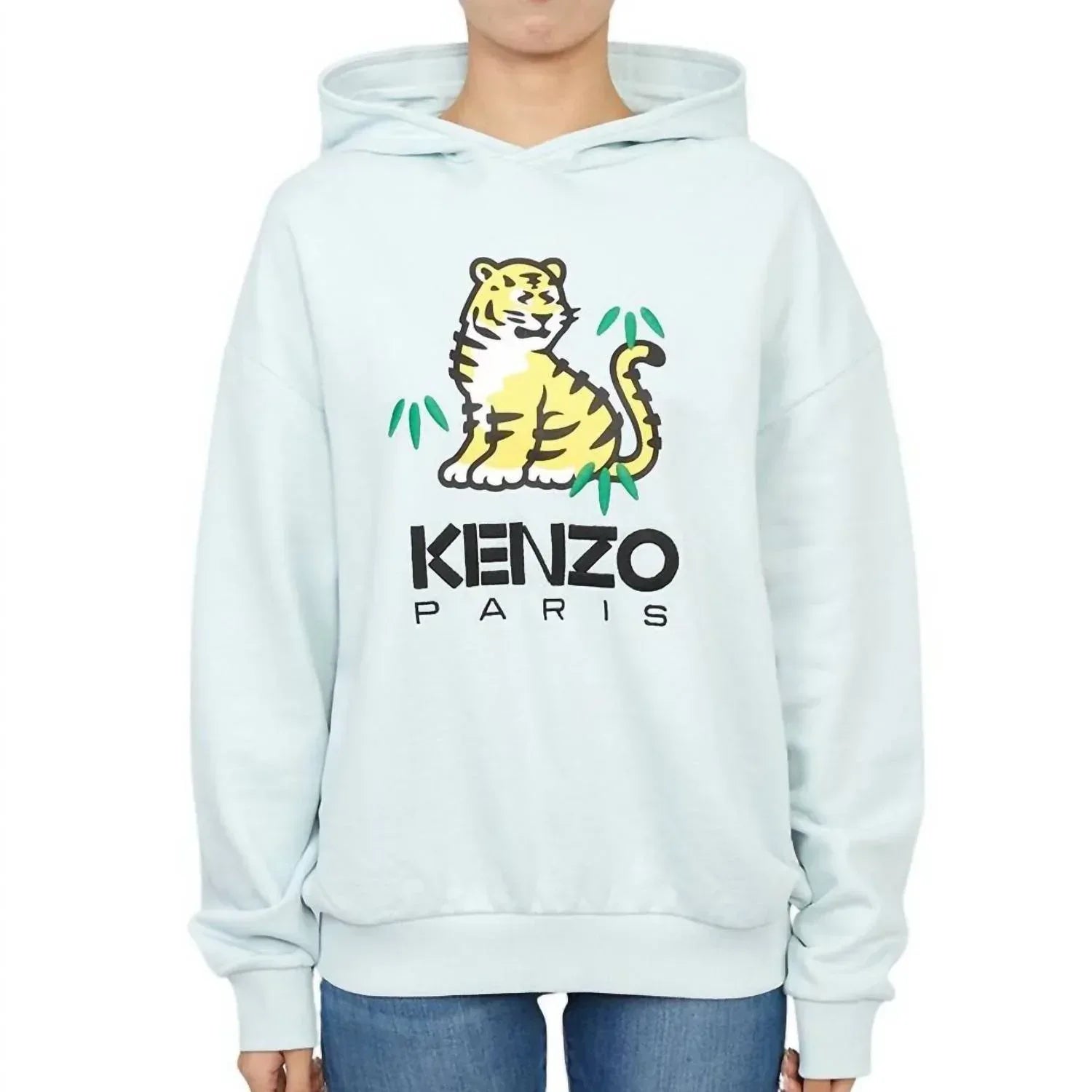 KENZO - Kids Ecru Tiger Logo Hoodie - Rack Hunt