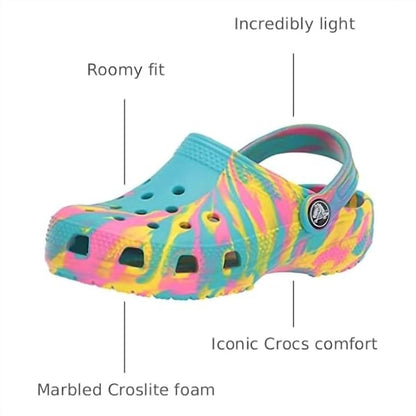 Kid's Classic Marbled Clog