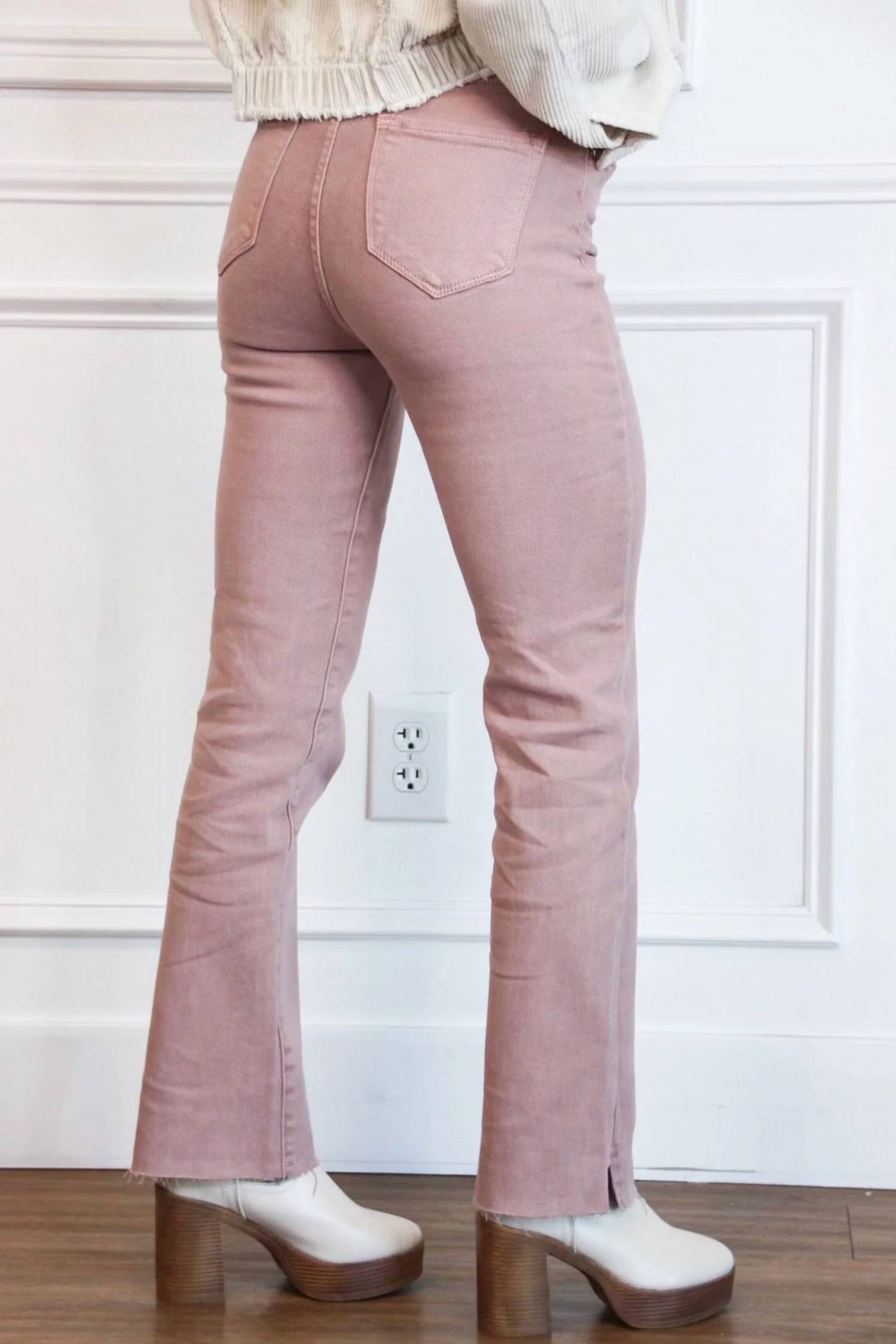 Lainey High Waisted Tummy Control Straight Leg Jeans