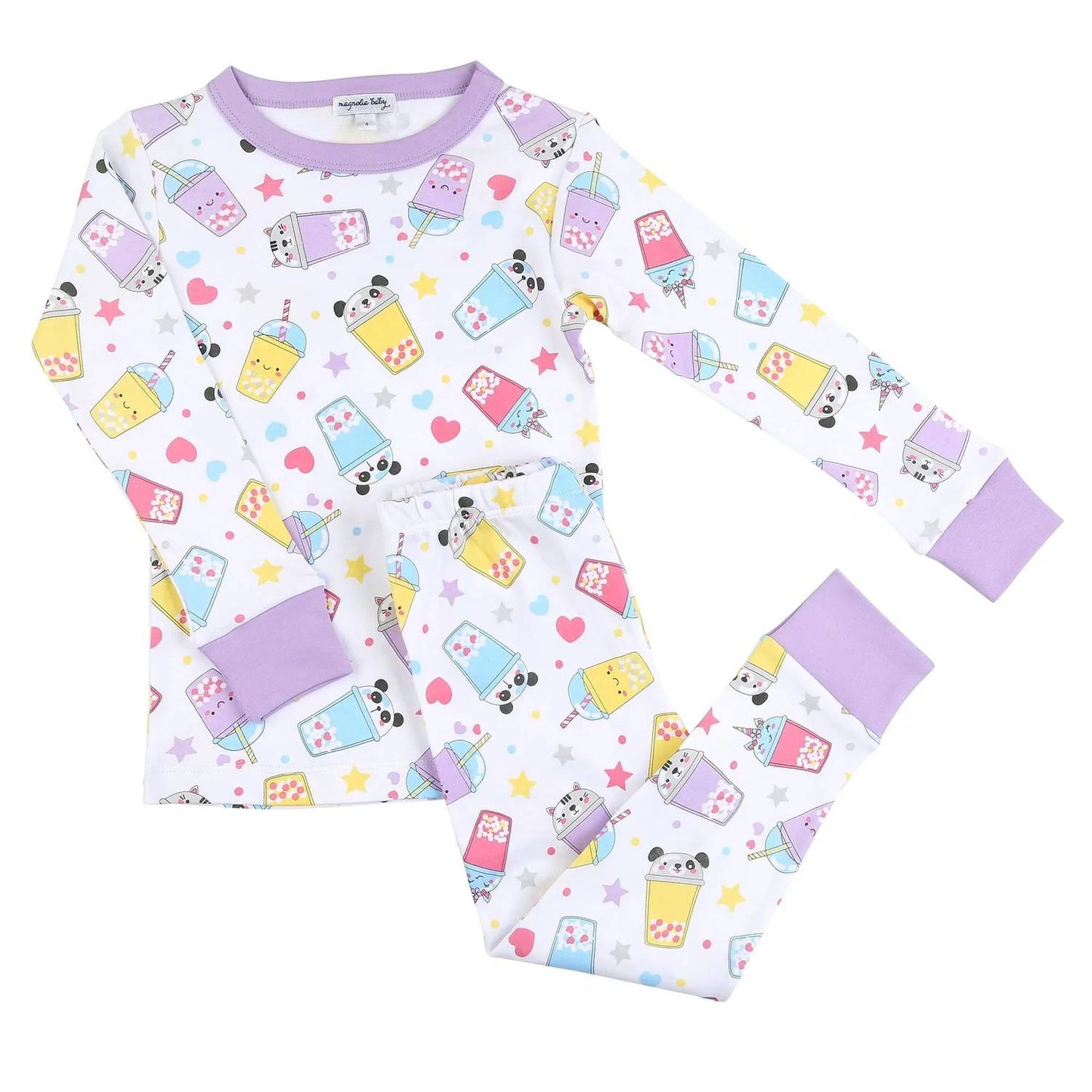 Kid's Bubble Tea Long Pajamas