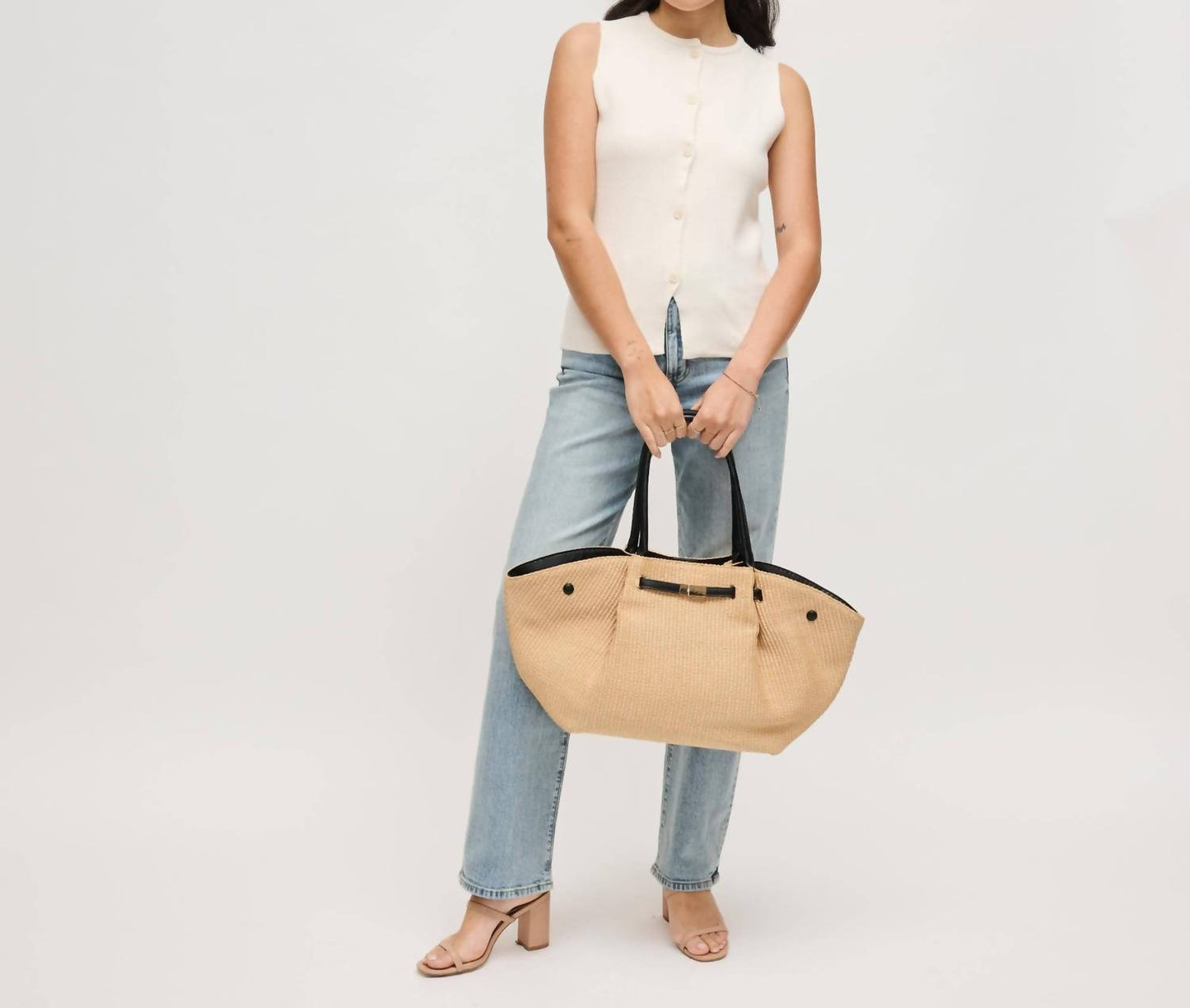 Women's Kaia Straw Tote Bag
