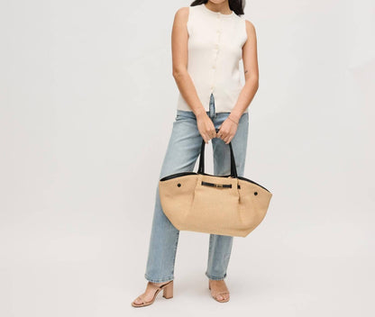 Women's Kaia Straw Tote Bag
