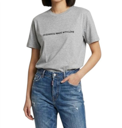 Women's Made With Love Logo Cotton T-shirt