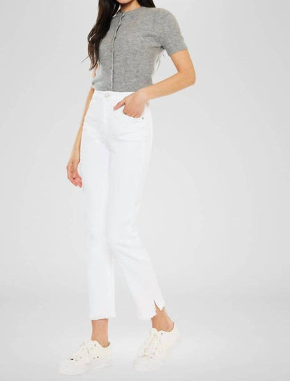 High Rise Slim Straight Jeans