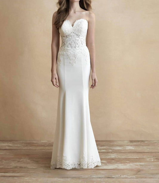 Strapless Sweetheart Wedding Gown