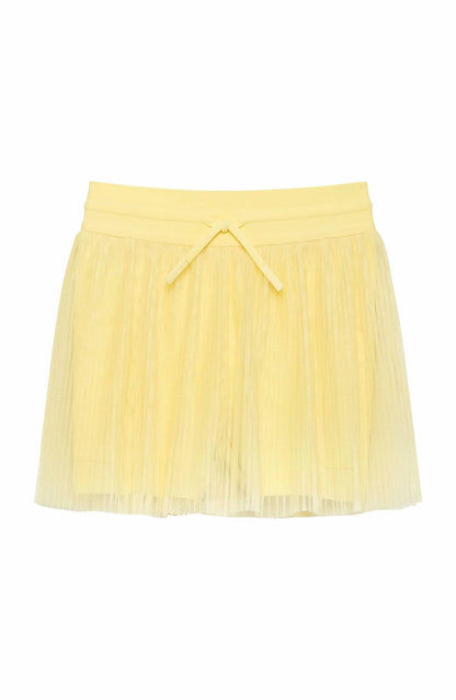 Pleated Tulle Skort