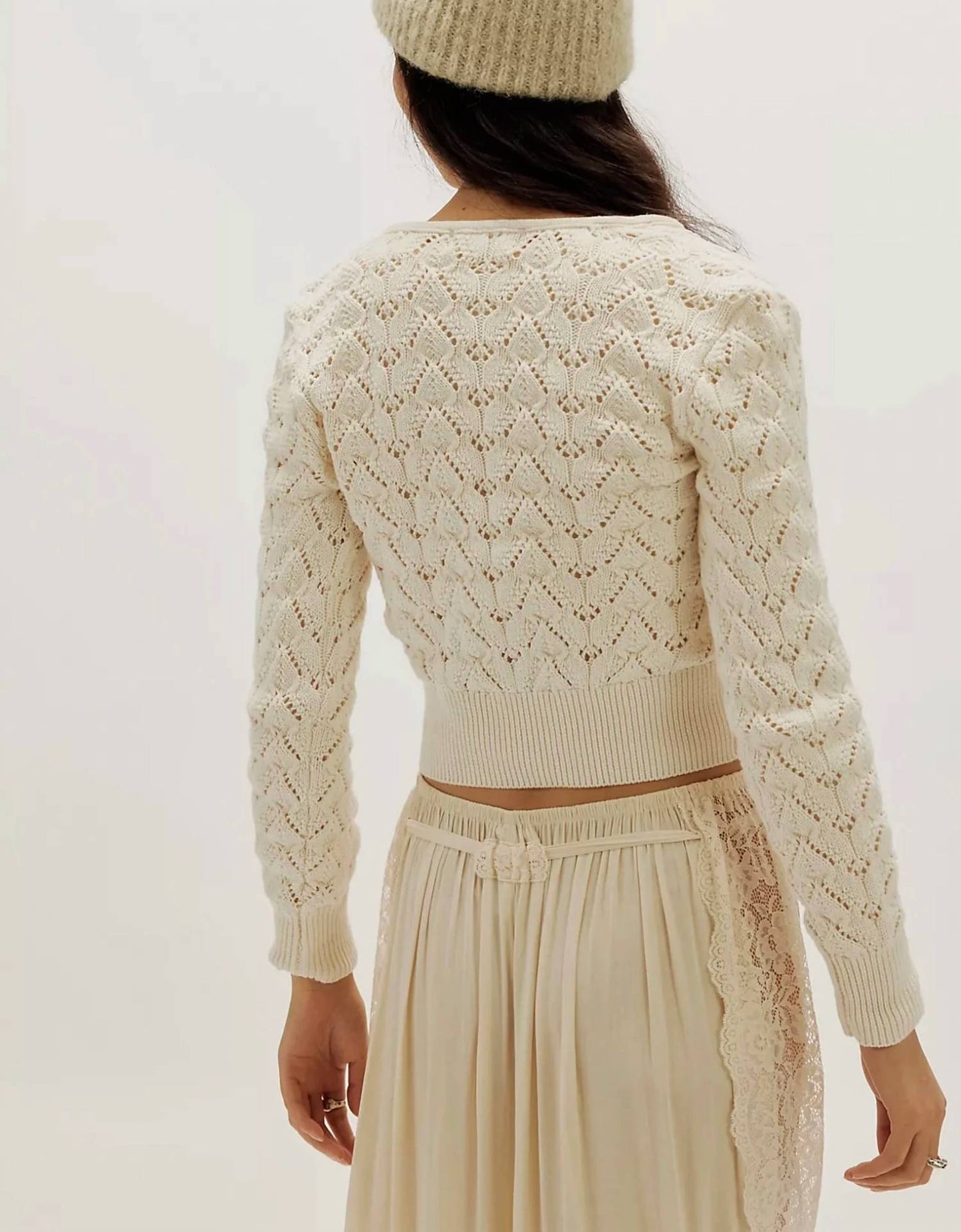 Pretty In Pointelle Cardigan