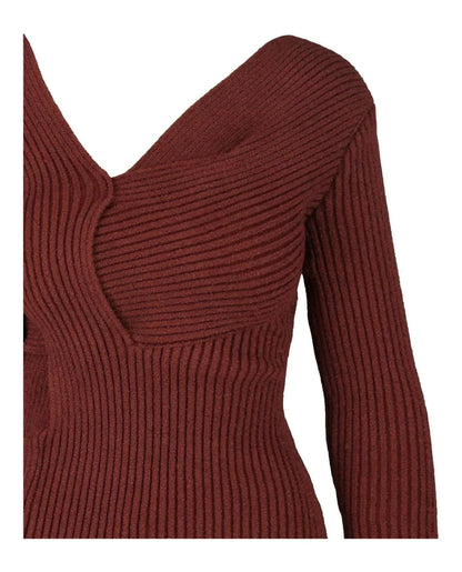 Bottega Veneta - Asymmetrical V-Neck Sweater Dress - Rack Hunt