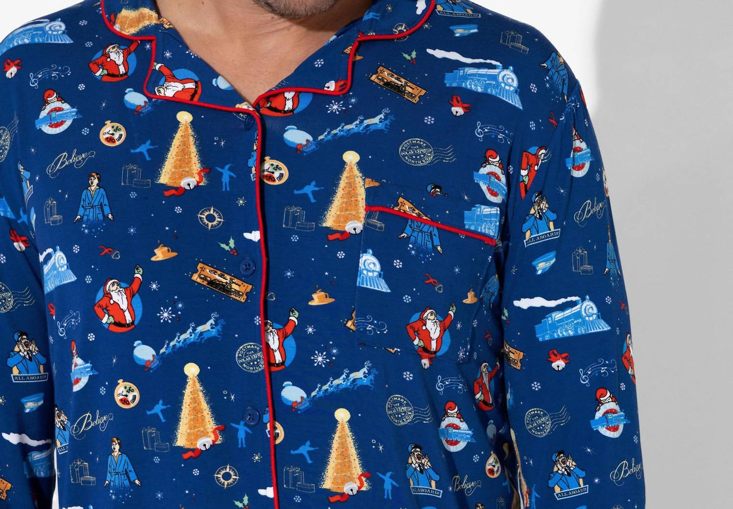 Men's The Polar Express Bamboo Pajama Set