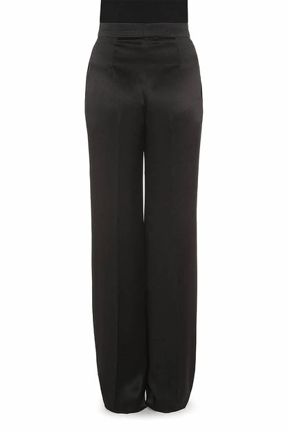 Flat Front Satin Trouser