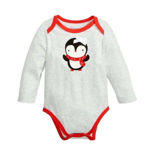 Infant Girls Penguin Bodysuit