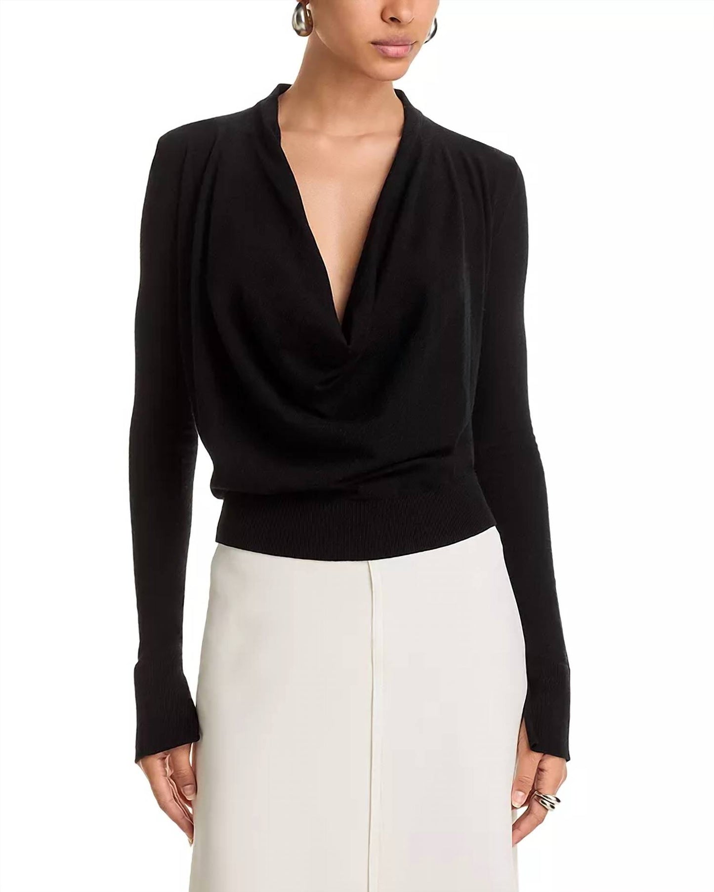 Natia Cowl Neck Top