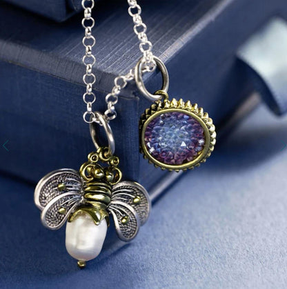 Women's Bee Brave Honeypearl Charm