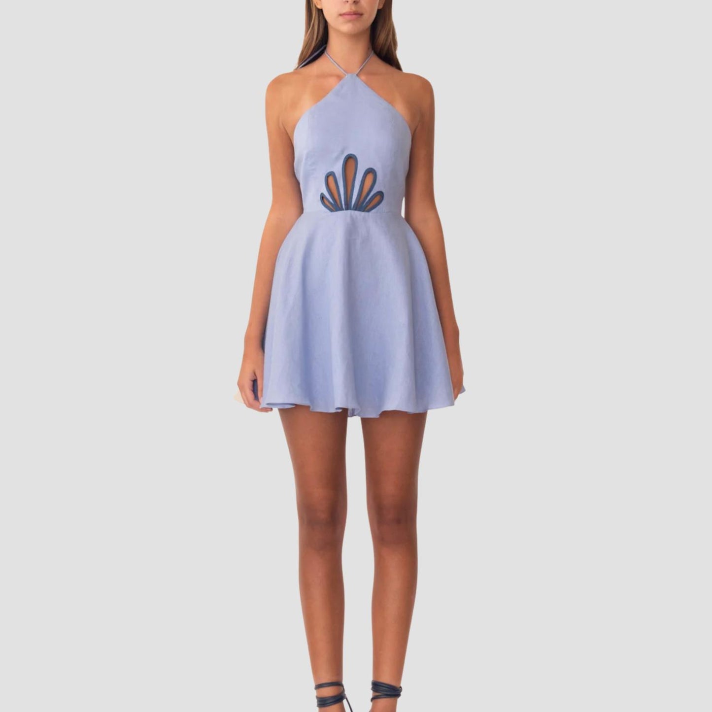 Perlia Halter Mini Dress