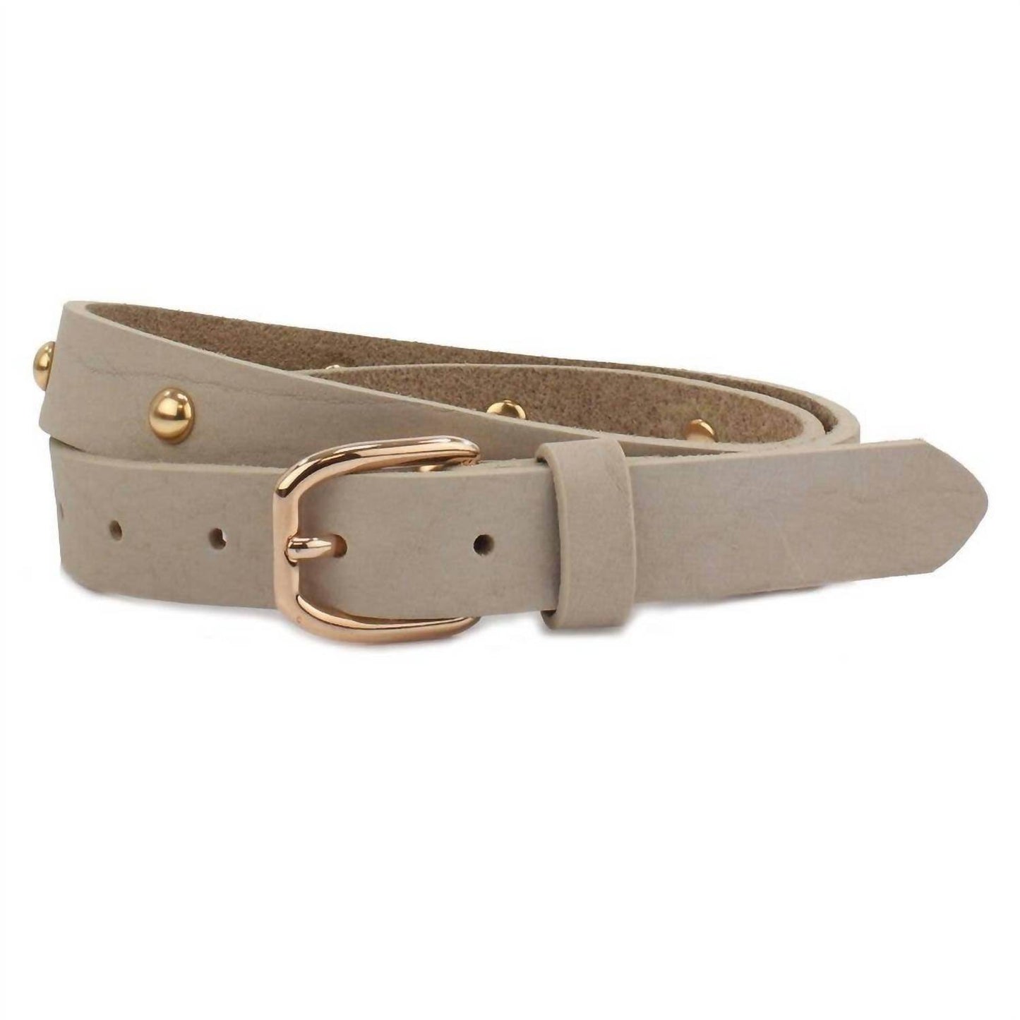 British Belt Co. - Women's Nubuck Studded Belt - Rack Hunt -