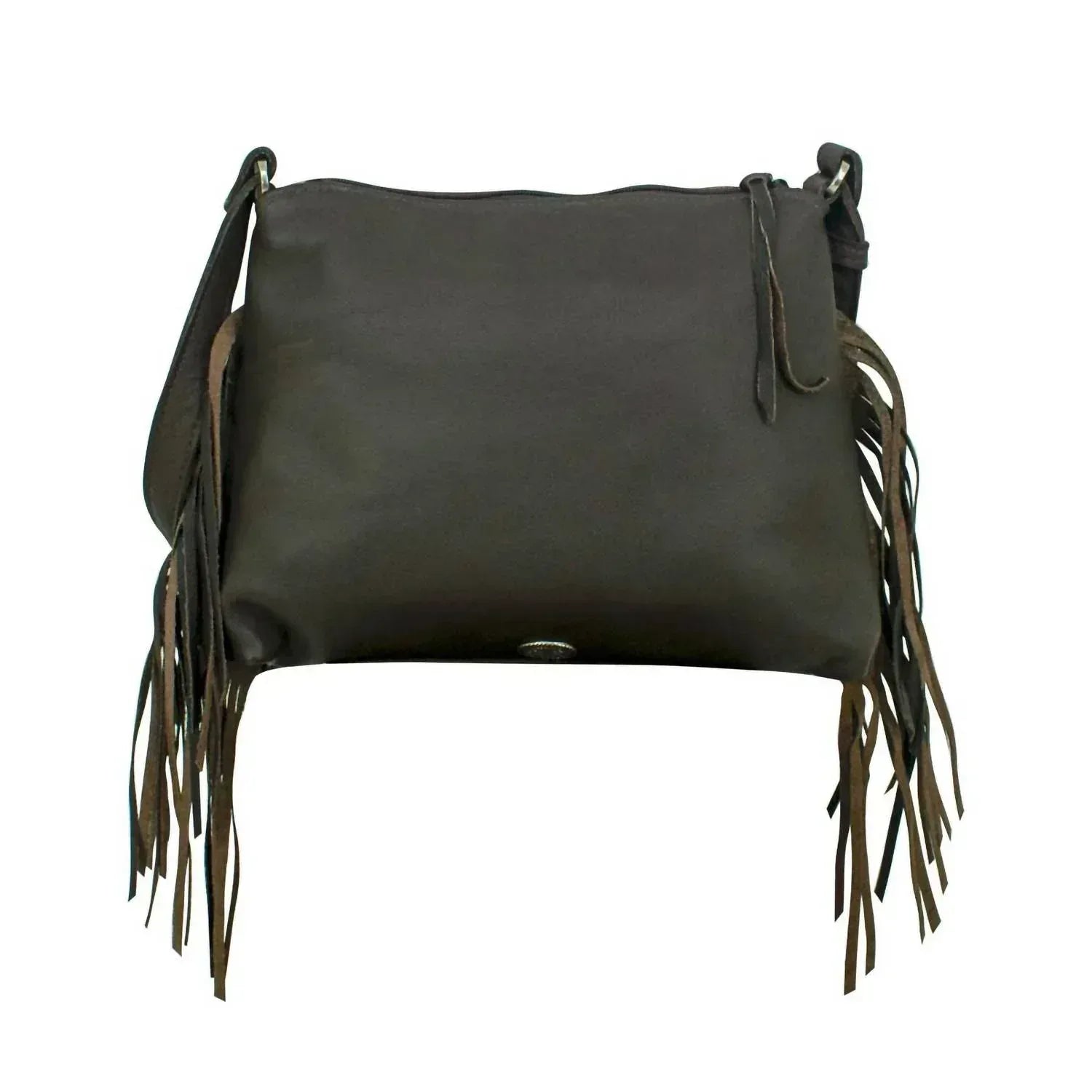 American West - Women's Hand Woven Tapestry Zip Top Shoulder Bag With Fringe - Rack Hunt