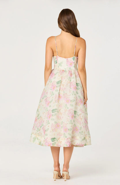Janna Floral Midi Dress