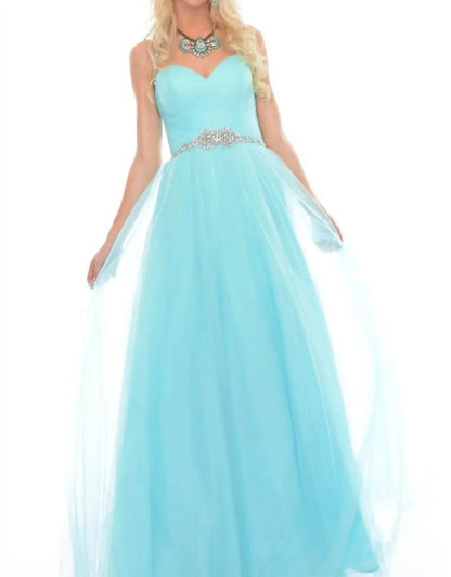 Precious Formals - Hand Beading Illusion Prom Dress - Rack Hunt