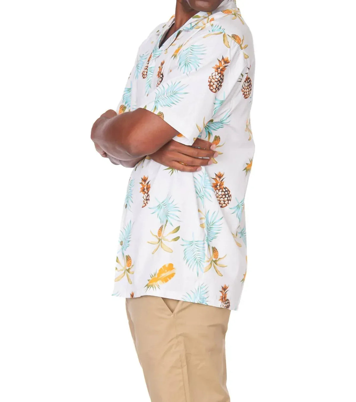 Hawks Bay - Printed Woven Fun Pineapple Print Short Sleeve Shirt - Rack Hunt