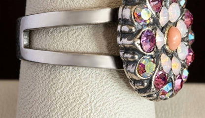 Women's Crystal Flower Ring