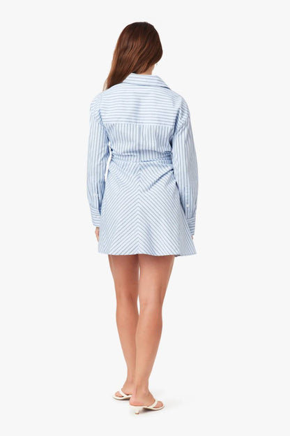 Stripe Mini Shirt Dress