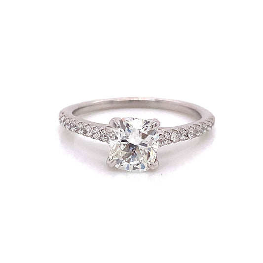 Women's Cushion Cut Diamond Engagement Ring