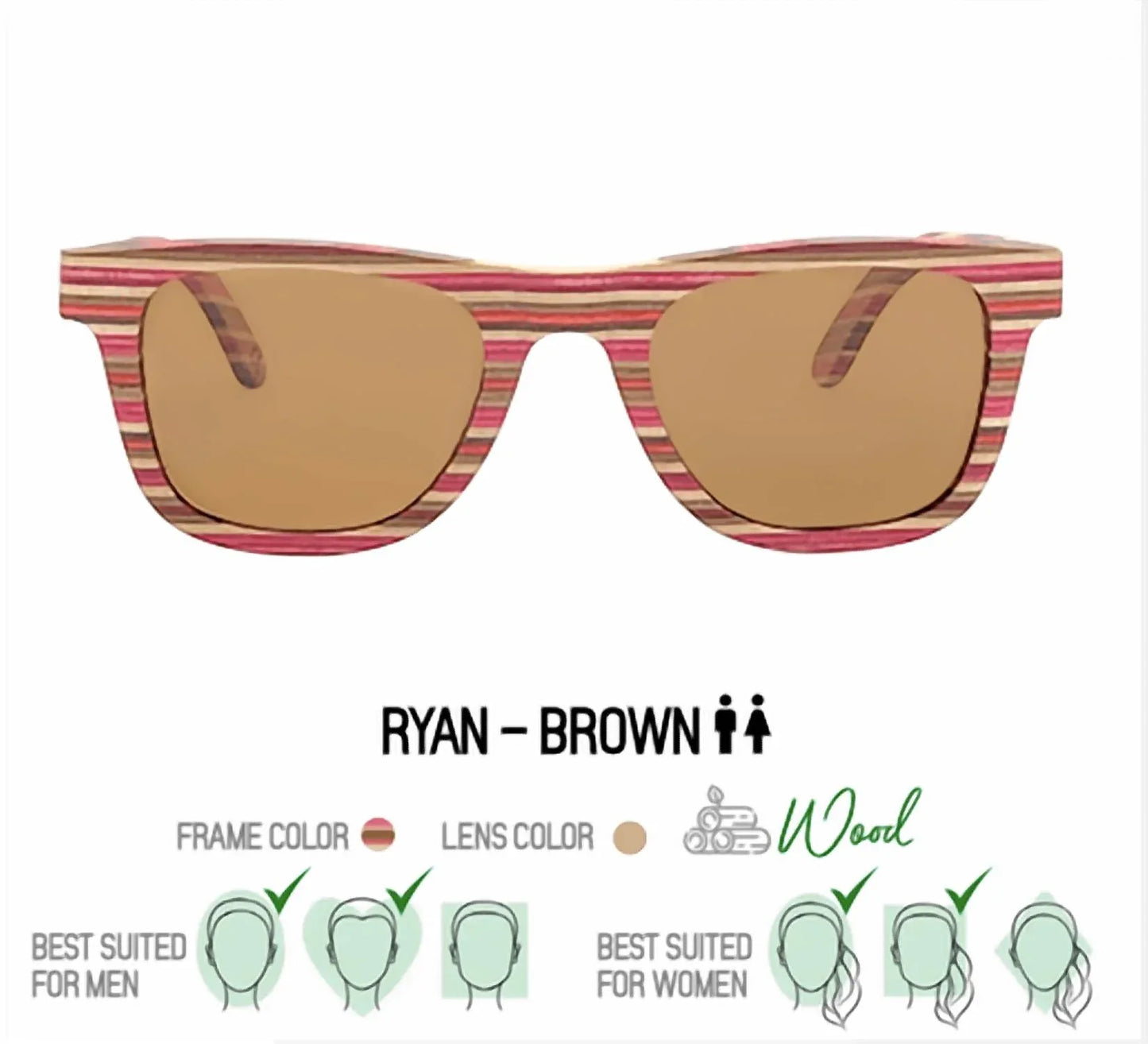Happy Earth - Unisex Ryan Sunglasses - alternate view - Rack Hunt