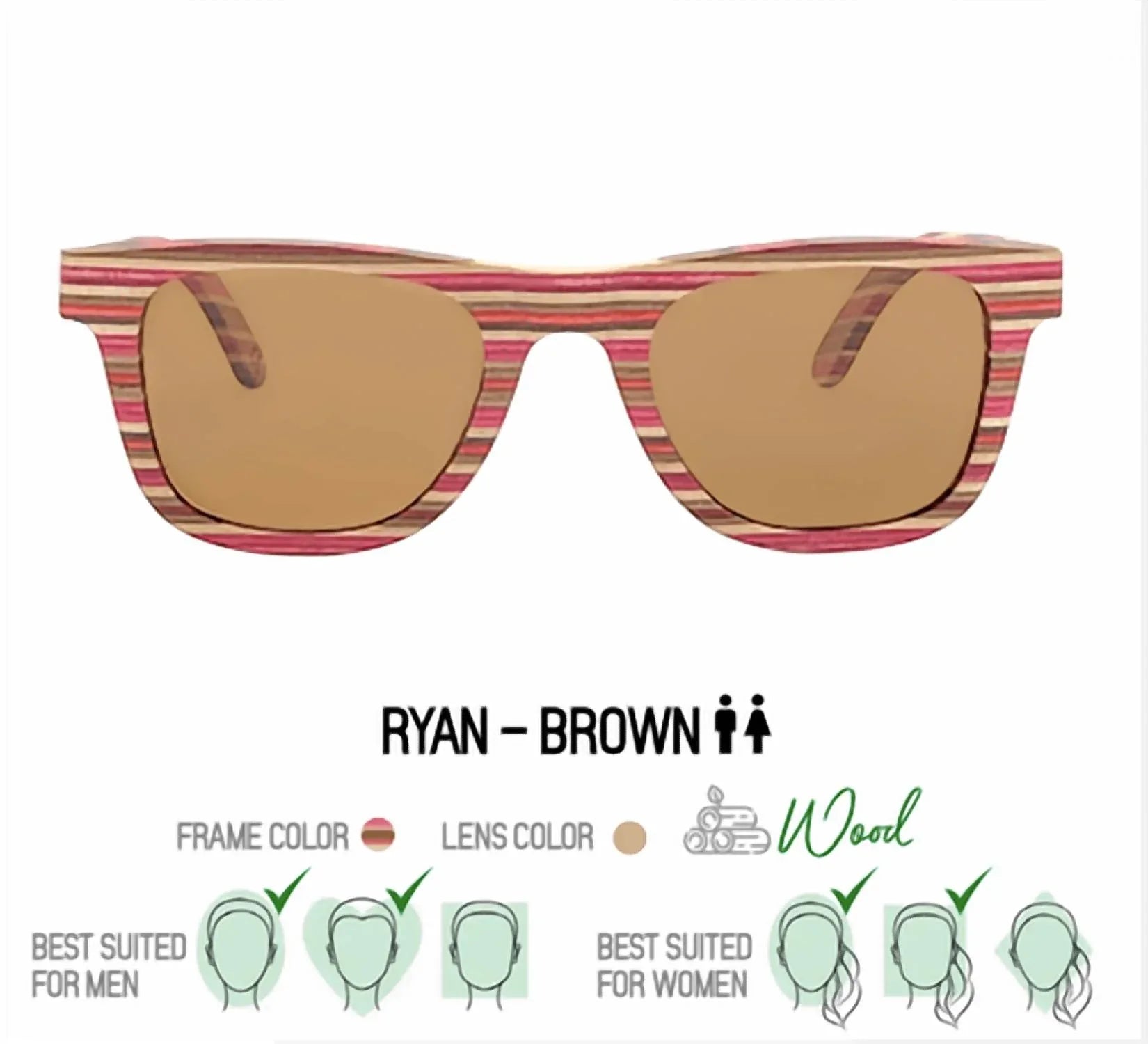 Happy Earth - Unisex Ryan Sunglasses - alternate view - Rack Hunt