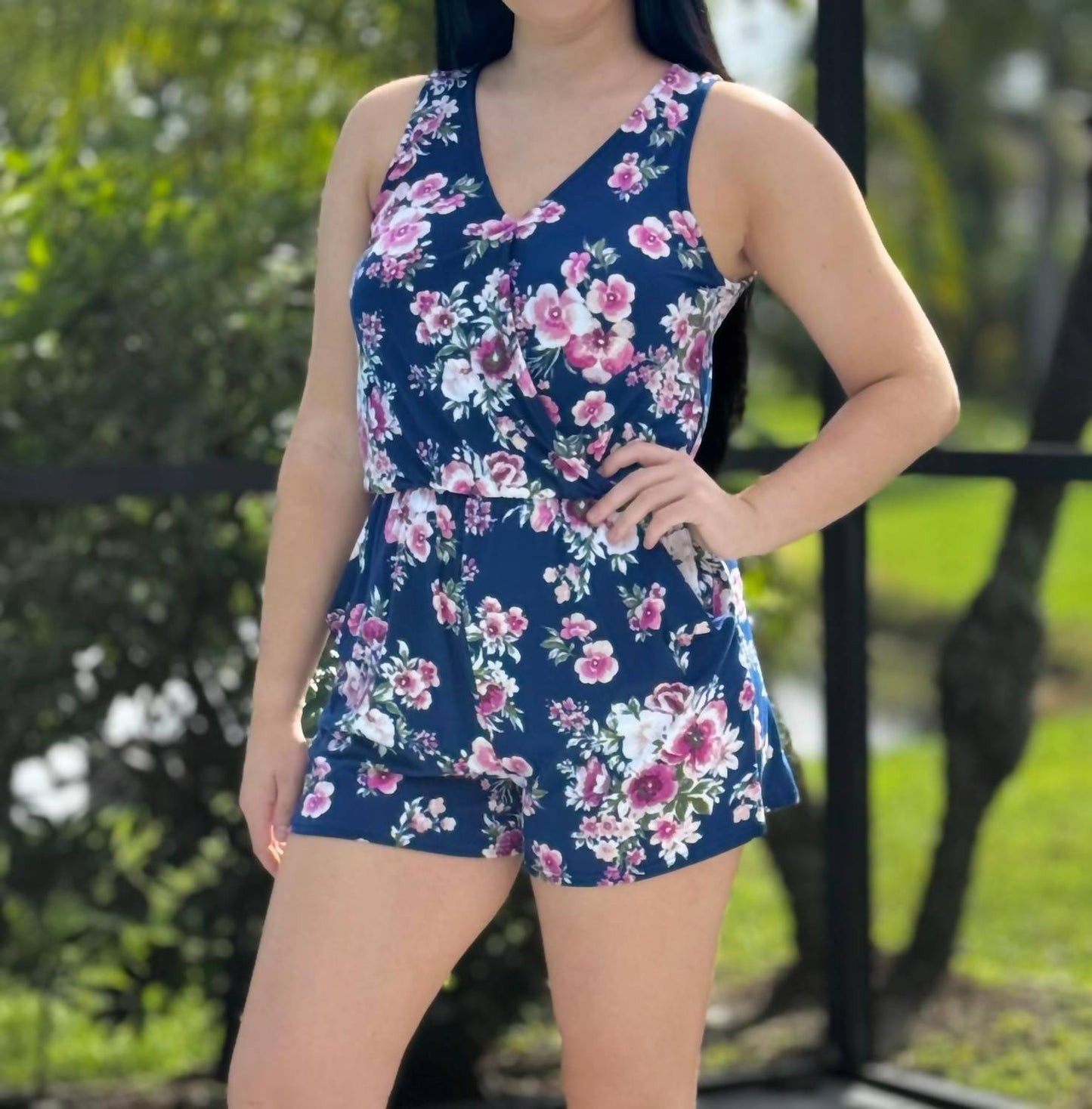 Floral Printed Romper