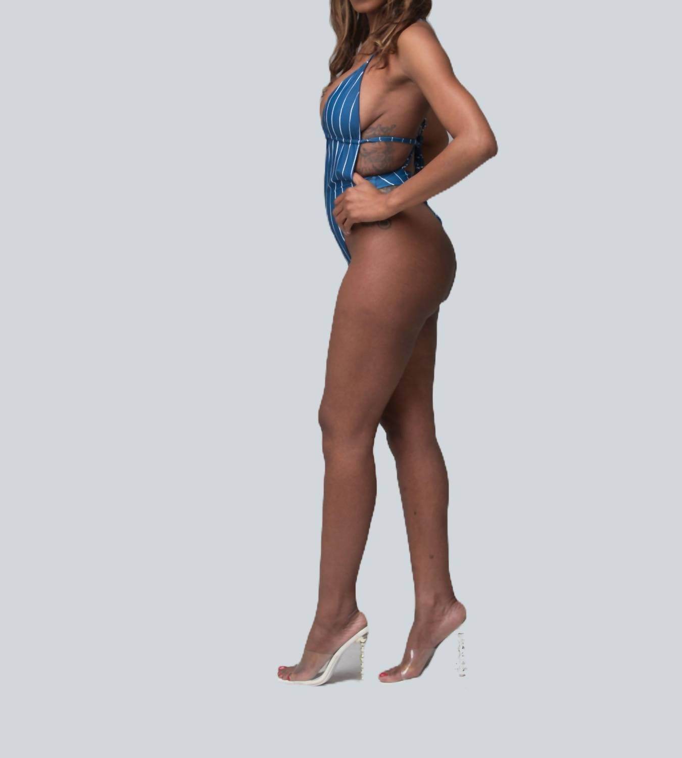 Porshia By Porshia Banks - Camille Striped Monokini - Rack Hunt -