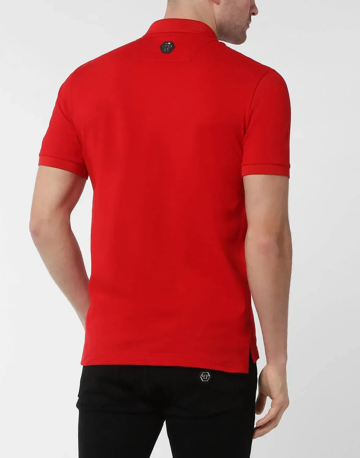PHILIPP PLEIN - Embroidered Skull Bones Graphic Polo Shirt - Rack Hunt