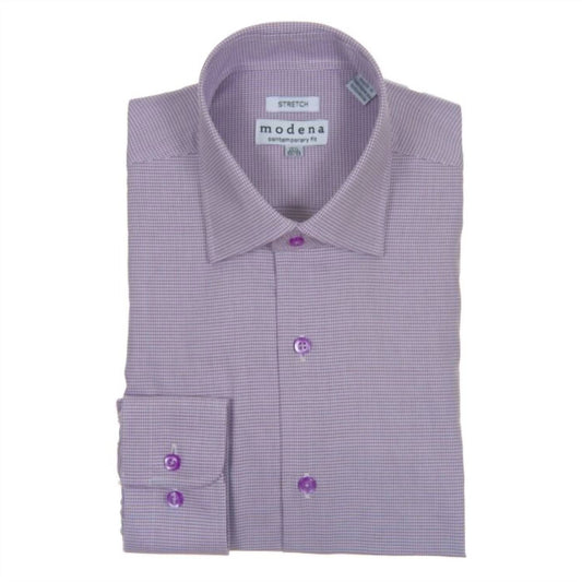 Men's Modena Contemporary Long Sleeve Button Down Shirt