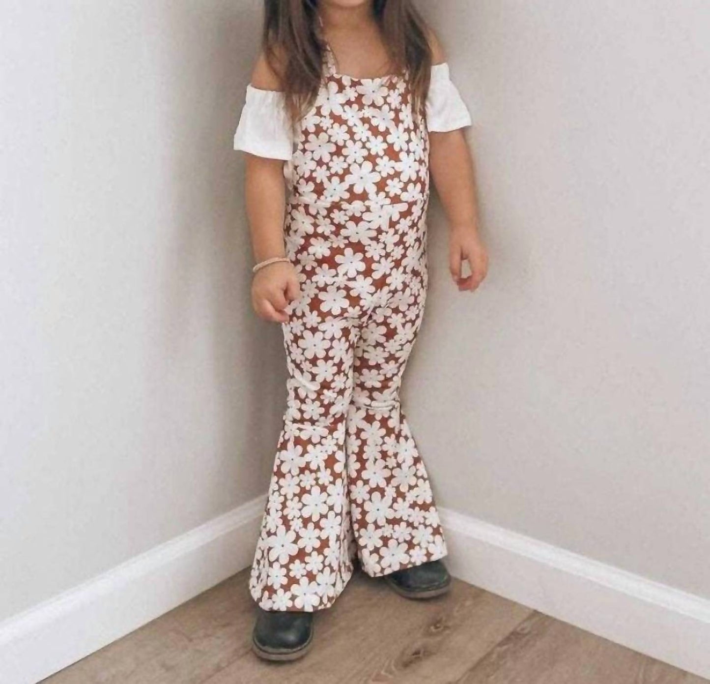 Andi Pleated Bell Bottom Jumpsuit