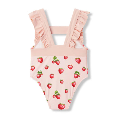 Kid's Ruffle Square Neck Swimsuit