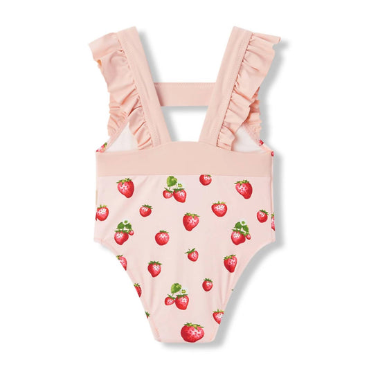Kid's Ruffle Square Neck Swimsuit