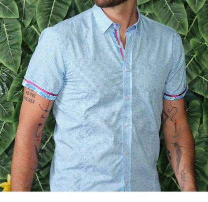 Pattern Short Sleeve Shirt