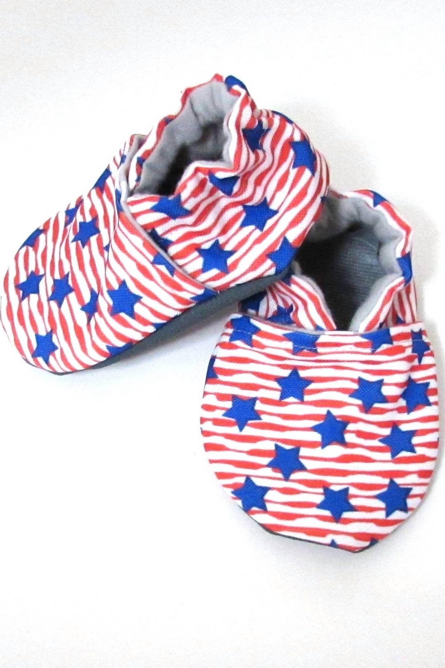 Cabooties - Baby Stars And Stripes Canvas Shoes - Rack Hunt -