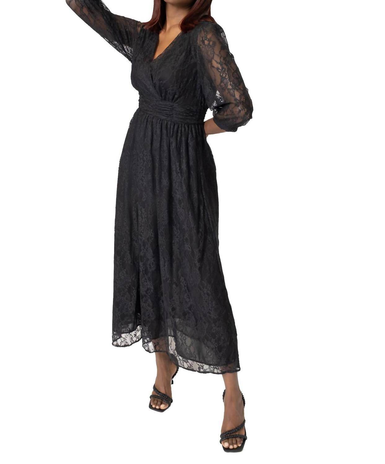 Area Stars - Bette V-neck Midi Dress - Rack Hunt -