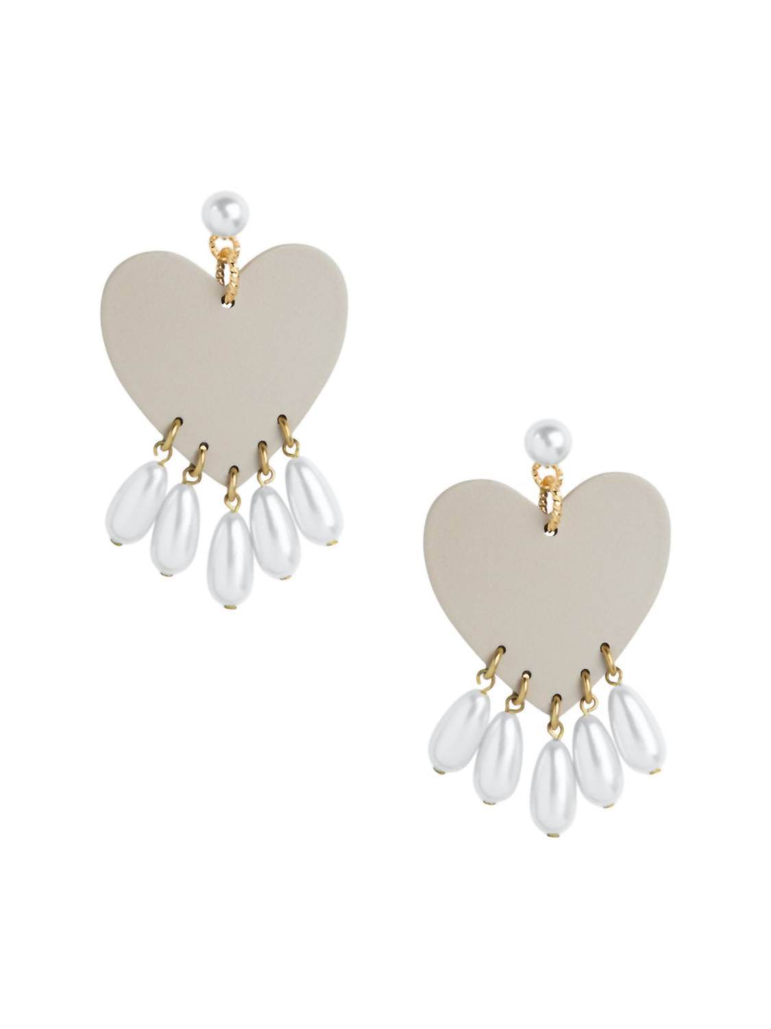 Neely Phelan - Women's Celine Heart Earrings - Rack Hunt