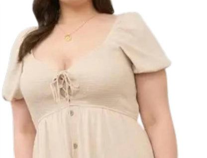 Smocked Front Tie Midi Sundress